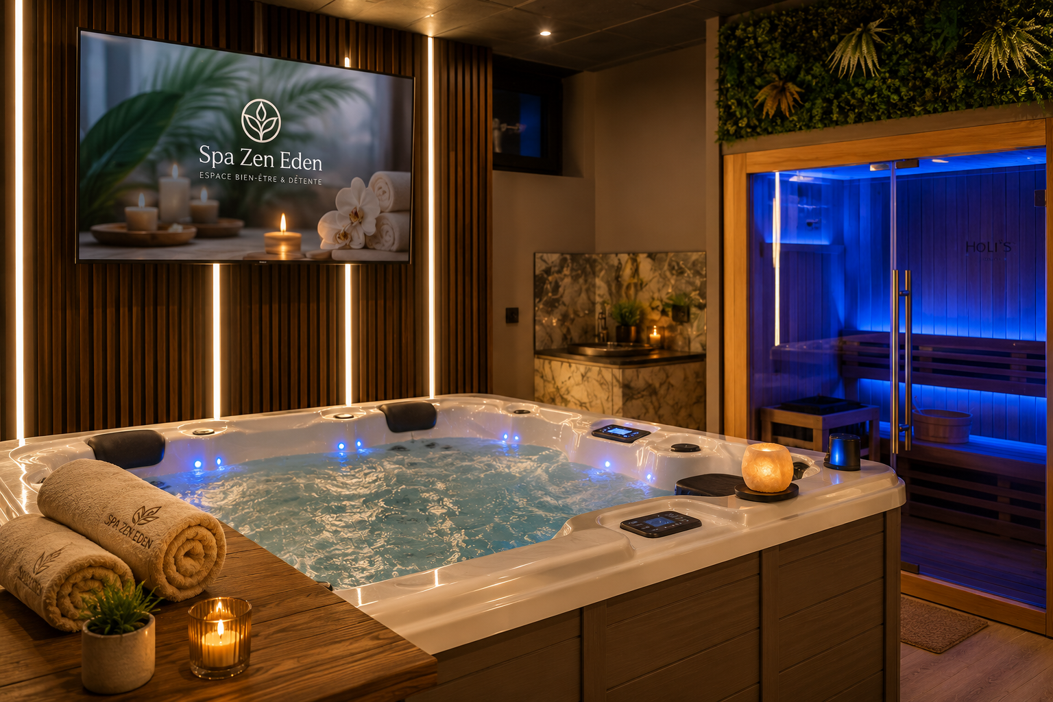 Jacuzzi privatif Spa Zen Eden